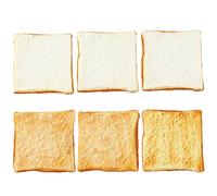 Joeabor Artificial Bread Slice and Toast 6 Pack Fake Sliced Bread Realistic Fake Food for Display Faux Bread Model for Decoration Faux Food Props
