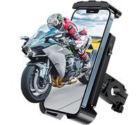 JOEAIS Bike Phone Holder, 360° Rotatable Universal Motorbike Phone Holder, Bike Phone Mount for 4.5-7.2 Inch Smartphones, Compatible With iPhone 14/13/12/11 Pro Max/Xs, Galaxy, Huawei, Etc.