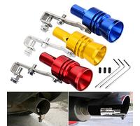 JOEBO 3Pcs Turbo Exhaust Whistle, XL Size Aluminum Alloy Universal Aluminum Turbo Sound Exhaust Muffler Pipe Whistle Car Roar Maker /4