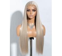 Joedir Long Straight Synthetic Lace Front Wig T Part lace Frontal Wigs for Women Long Silk Straight Natural Wig Heat Resistant Fiber 28 Inches