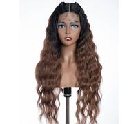JOEDIR LUX Synthetic Fashion lace wig unique lace styling can be styled any way you like 26 Inches Curly Wig For Women's Everyday and Party Wear