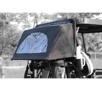 JOEEGO Universal Golf Cart Rear Bag Rain Cover with Bracket Fits for Club Car, EZGO, Yamaha 2 Seater Models, Foldable Raincover (Black)
