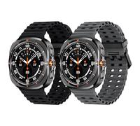 Joehwerr 2 Pack Sport Strap Compatible with Samsung Galaxy Watch Ultra 47mm (2026/2025/2024) Strap, Soft Sport Silicone Breathable Wristband Men Women