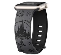 Joehwerr Cartoon Engraved Strap Compatible with Apple Watch Straps 40mm 41mm 38mm 42mm 44mm 45mm 46mm 49mm Women, Cute Soft Silicone Sport Strap for iWatch SE Series 10 9 8 7 6 5 4 3 2 1 Ultra