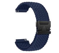 Joehwerr Compatible for Garmin venu 3S Straps/2S/Vivoactive 4S/Vivoactive 3S/forerunner 265S/255S, Parachute Buckle 18mm Braided Stretchy Nylon Sport Band, Blue