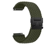 Joehwerr Compatible for Garmin venu 3S Straps/2S/Vivoactive 4S/Vivoactive 3S/forerunner 265S/255S, Parachute Buckle 18mm Braided Stretchy Nylon Sport Band, Armygreen