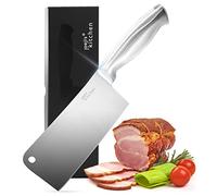 Joeji's 17cm Heavy Duty Stainless Steel Meat Cleaver Knife with Ergonomic Handle