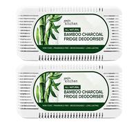 Joejis Fridge Deodoriser - Last for 12 months, Premium Unscented Bamboo Charcoal fridge freshener - Effective fridge odour eliminator (2 pack)