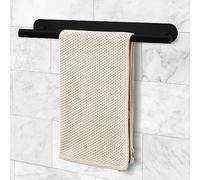 Joejis Handtuchhalter Wand 40 cm Ohne Bohren - Geeignet im Bad oder in der Küche - Starke 3M Selbstklebend - Handtuchstange Handtuchhalterung (Black)