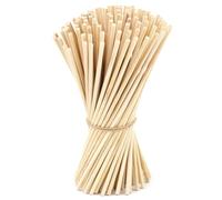 Joeji's Kitchen 120 Pack Bamboo Wooden Dowel Rods - Unfinished Natural Wooden Sticks for Crafts 15cm x 3mm