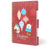Joeji's Kitchen 2025 Christmas Planner Organiser - A5 Size Notebook Journal for Planning Gifts Presents Cards Menu - Xmas Binder