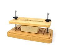 joeji's Kitchen Bamboo Tofu Press Set With Strainer & Drainer Drip Tray - Wood Tofu Kit - Improve Texture and Flavour - Eco Friendly