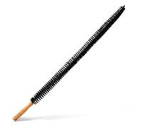 Joeji's Kitchen Radiator Cleaner Brush Duster - Long Thin Bristles & Wooden Handle - Flexible Reach for Hard to Reach Cleaning - Reduce Energy Bills