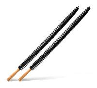 Joeji's Kitchen Set of 2 Radiator Cleaner Brush Duster - Long Thin Bristles & Wooden Handle - Flexible Reach for Hard to Reach Cleaning - Reduce Energy Bills…