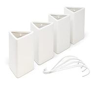 joeji's Kitchen Set of 4 Hanging Radiator Humidifiers - Just Add Water - White Ceramic Radiator Humidifier for Home Air Water Humidity Control - No more Dry Chapped Skin - Eco Friendly