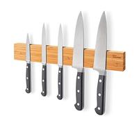 Joejis Magnetic Knife Holder 16" 40cm - Made from Bamboo - Extra Strong Magnetic Rack - Wall Mounted Kitchen Knives & Utensils Storage Organiser