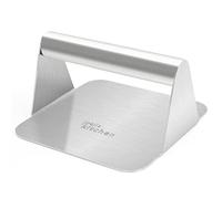 joeji's Smash Burger Press - Stainless Steel, Square, 14cm BBQ Grill Tool | Smash Burger Press, Square Hamburger Press, Bbq Grill Press Tool, Flat Iron Burger Tool, Patty Press Griddle