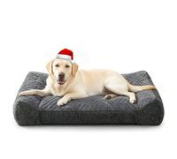 JOEJOY Extra Large Dog Bed Orthopedic, Extra Thick Supportive Dog Sofa Bed Washable, XXL Dog Bed with Double Zipper Head&Removable Cover,122x89x26CM
