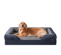 JOEJOY Extra Large Dog Bed, Orthopedic Memory Foam Dog Beds, Washable Dog Bed, Grey, Fits up to 90lbs, Good for Golden Retriever, Labrador,German Shepherd,Samoye,Rottweiler