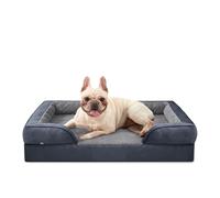 JOEJOY Medium Dog Bed, Orthopedic Memory Foam Dog Beds, Washable Pet Bed, Grey, Fits up to 30lbs, Good for Yorkshire, Chihuahua, Jack Russell Terrier, Bomei，Cat
