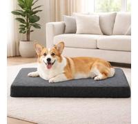 JOEJOY Orthopedic Dog Beds Medium Washable, Dog Crate Bed Memory Foam Dog Bed with Removable Cover, 74x46x7.5CM