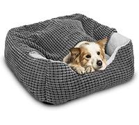 JOEJOY Rectangle Dog Bed Warm Hooded Puppy Bed for Large Medium Small Dogs, Luxury Super Soft Pet Cave Bed Medium Washable, Fits Up To 20/30/40/60lbs Pets
