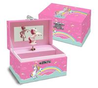 JOEKIKIMD Musical Unicorn Jewellery Box for Girls - Handmade Gift for Little Girls Aged 4-6 Years Kids Jewelry Box with Rotating Unicorn Birthday Easter