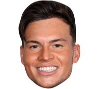 Joel Corry (Smile) Celebrity Mask, Flat Card Face, Fancy Dress Mask