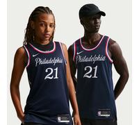 Joel Embiid Philadelphia 76ers City Edition Men's Nike NBA Swingman Jersey - Blue - Polyester L