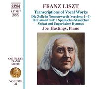 Joel Hastings - Liszt: Transcriptions of Vocal Works