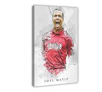 Joel Matip Poster Soccer Football Player Canvas Wall Art Decor Paintings for Living Room Home Decoration Frame 16×24inch(40×60cm)