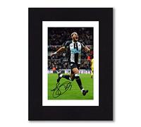 JOELINTON Celebration Signed 8x6 Inch Mounted Photo Print - Pre Printed Signature NEWCASTLE UNITED - Autograph Gift, Ready To Be Framed
