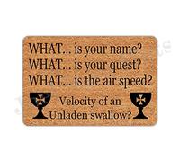 Joelmat Monty Python and The Holy Grail Entrance Non-Slip Indoor Rubber Door Mats for Front Door/Bathroom/Garden/Kitchen/Bedroom 23.6"x 15.7"