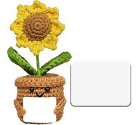 JOEPACXIC Never Underestimate The Difference You’ve Make Retirement Gifts for Coworker Boss, Inspirational Appreciation Gifts for Women Friends, Handmade Positive Crochet Sunflower Plush Doll