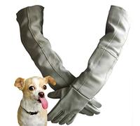 JOEPET Animal Handling Gloves, Leather Gauntlet, Thickened Cowhide Dog,Cat Scratch,Bird Handling Falcon Gloves,void Contact with Infection,Safe and Hygienic