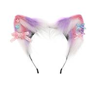 JOERBABU Hairband, Cat Ears Headbands Furry Plush Headbands Hair Accessories for Girls and Womens Holiday Party Headwear