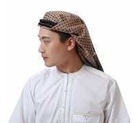 JOERBABU Hairband, Clothing Men Robe Kaftan Muslims Man Casual Long Dress Arabic Thobe Grown with Middle East Shemagh