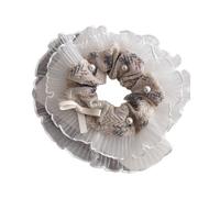 JOERBABU Hairband, Elegant Lace Flower Hair Scrunchies Oversized Hair Buns Scrunchies Ponytail Holder Bowknot Hairband Lady Elegant Headpie