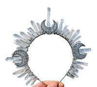JOERBABU Hairband, for Crystal Jewelry Headband Retro Metal Wizard Wedding Bridal for Sun Headdre