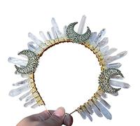 JOERBABU Hairband, for Crystal Jewelry Headband Retro Metal Wizard Wedding Bridal for Sun Headdre