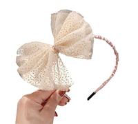 JOERBABU Hairband, Kids Girl Princess Lace Headband Sweet Sequins Big Mesh Bowknot Hair Hoop Birthday Party Wrapped Cloth Headdress