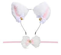 JOERBABU Hairband, Nice for Cat Ears Headband Girl Headwear Anime Plush Neko Ear Headband Headbands Decoration