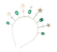 JOERBABU Hairband, Shining Pearl Decor Hair Hoop Alloy Headband with Alloy Star Decor Wedding Party Women Styling Headwear