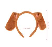 JOERBABU Hairband, Spotted Puppy Ears Shape Hair Hoop Women Headband Makeup for Head Band for Washing Face Daily Hair Accessor