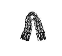 JOERBABU Scarf, Skull Crossbones Scarf With Fringes Suits Windbreaker Wool Coat With Fringes Fashion Skull Knitted Women Men