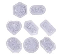 JOERBABU Silicone Mold, Jewelry Casting Molds,Diamonds Silicone Pendant Resin Molds with Hanging Hole,Pendant Jewelry Making Tools