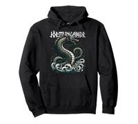 Jörmungandr Norse Mythology Serpent Viking Vintage Men Pullover Hoodie
