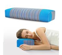JOERRES Adjustable Organic Buckwheat Pillow for Neck Pain Relief(Blue)