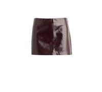 Joe's Jeans Women's The Vegan Patent Leather Mini Skirt, Bordeaux, 0