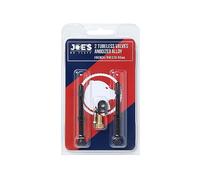 JOE'S NO FLATS, TUBELESS ANODIZED BLACK PRESTA VALVES (PAIR) 60MM